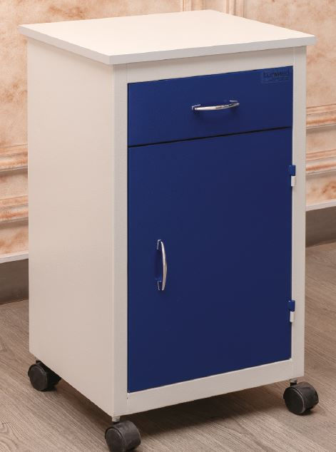 Bedside Cabinet On Casters Tm E Turmed With Drawers