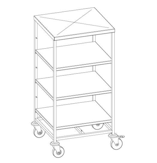 Medical Trolley Med Systeme Ltd Hospital For Sterilization