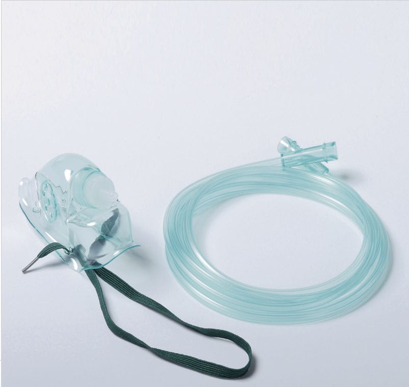 PVC Oxygen Mask B1110 HYZMED Medical Latex Free Disposable