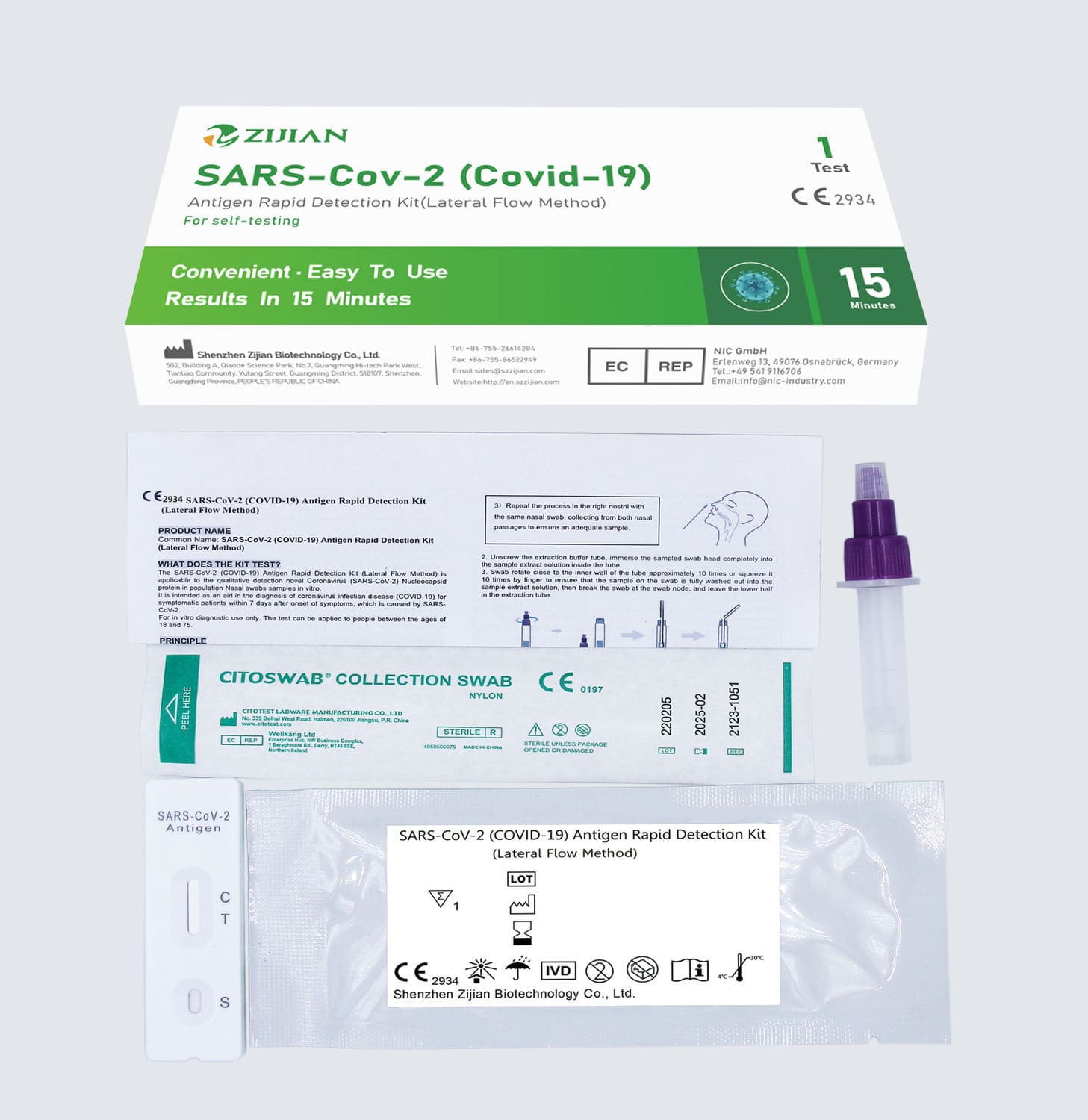 Infection Test Kit 18 02 0039 Shenzhen Zijian Biotechnology Co