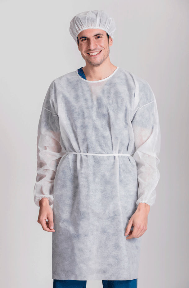 Unisex Surgical Gown BATM01 Norvil Polypropylene Disposable White