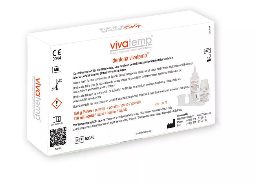 Thermoplastic Dental Material Vivatemp Dentona AG Resin For