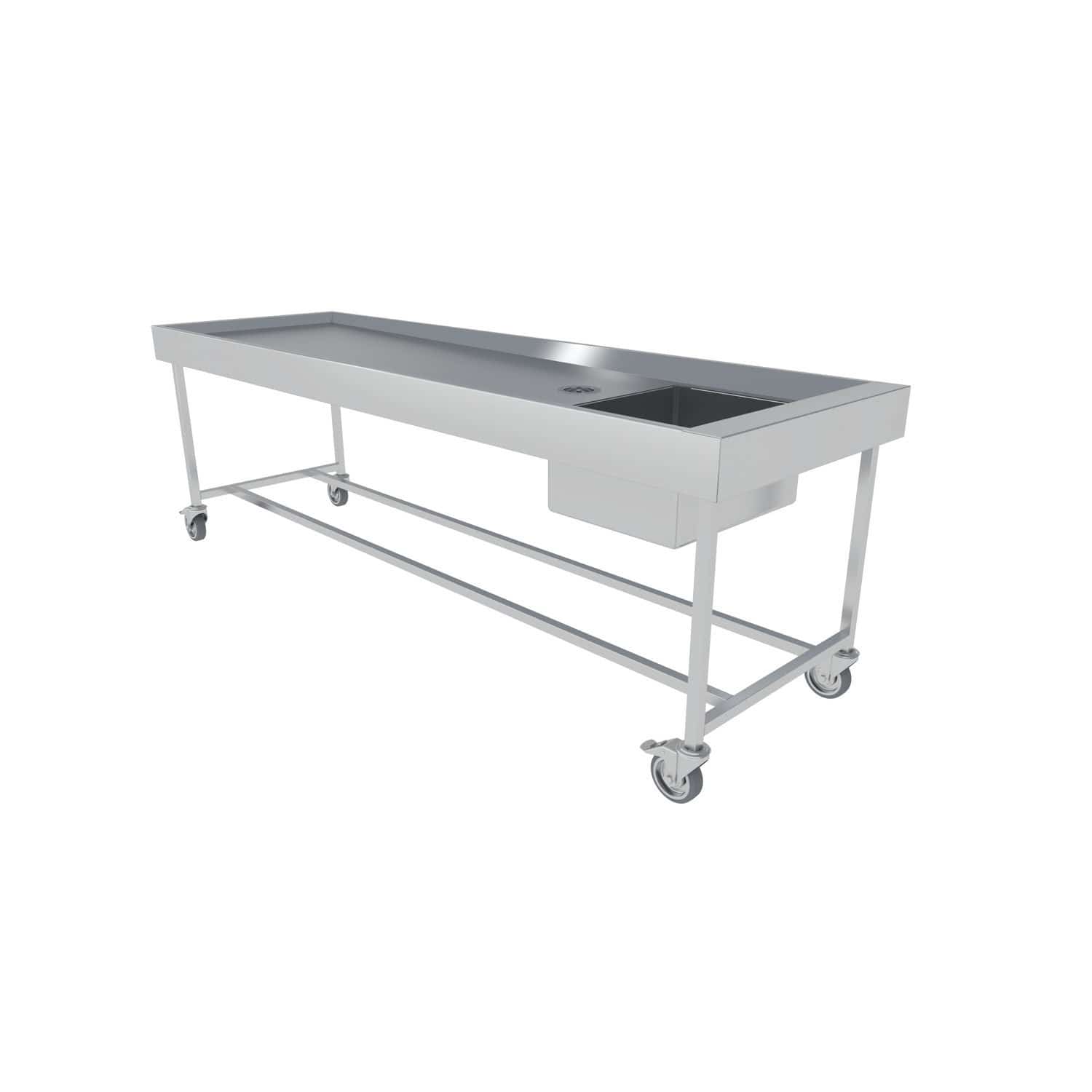 Mortuary Washing Autopsy Table N4 002 ALVO Medical For Forensics