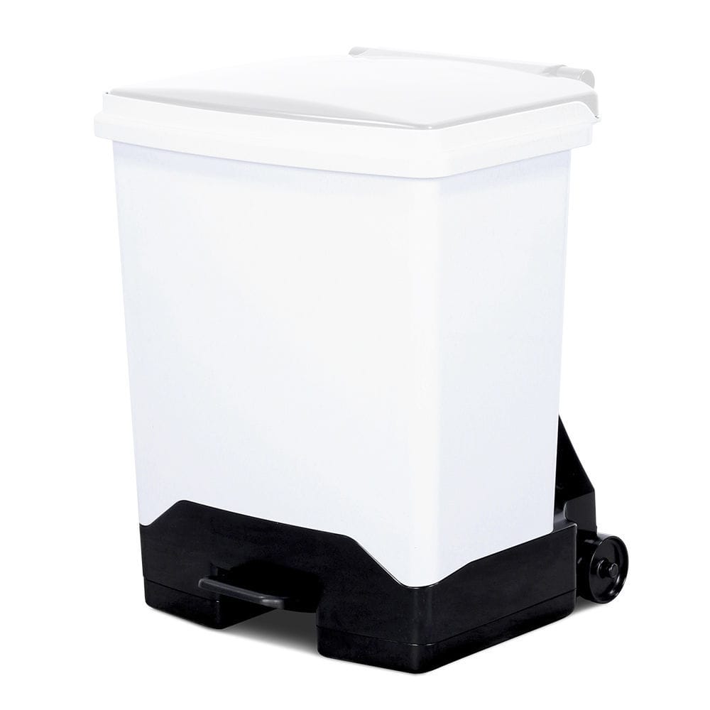 Plastic Waste Bin 5FSH20WH Bristol Maid Hospital Metalcraft Foot