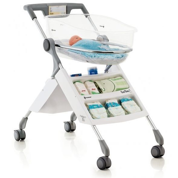 Hospital Bassinet On Casters V Oval Baby Fanem Trendelenburg