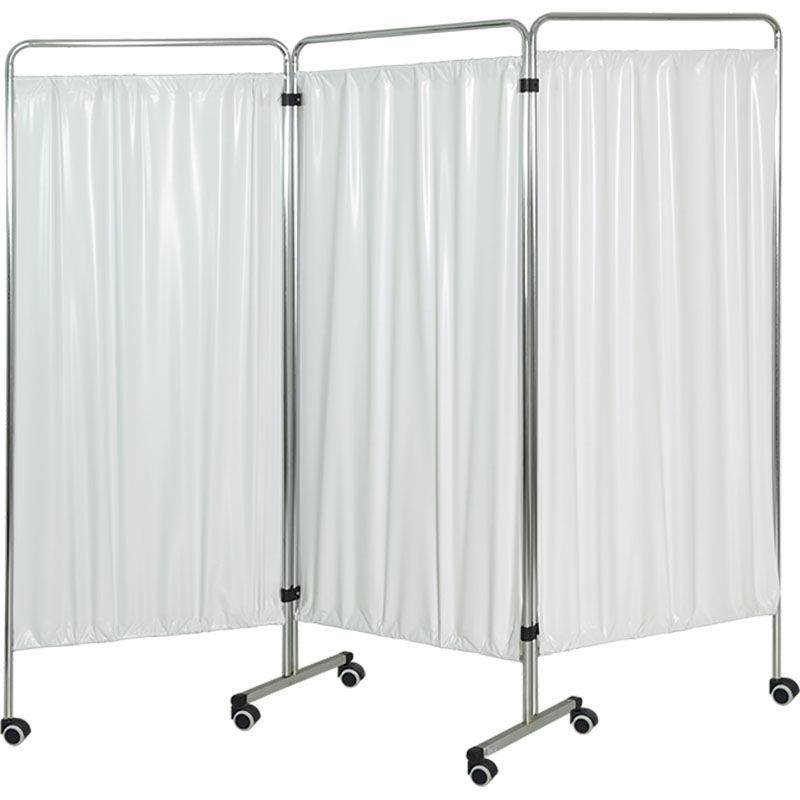 Folding Hospital Screen H63 Hidemar On Casters 3 Panel