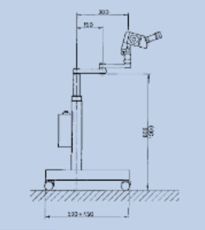 Binocular Colposcope Kaps Kp Karl Kaps Trolley Mounted