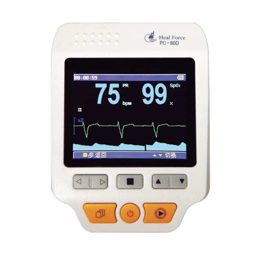 ECG Patient Monitor PC 80D Heal Force Heart Rate SpO2