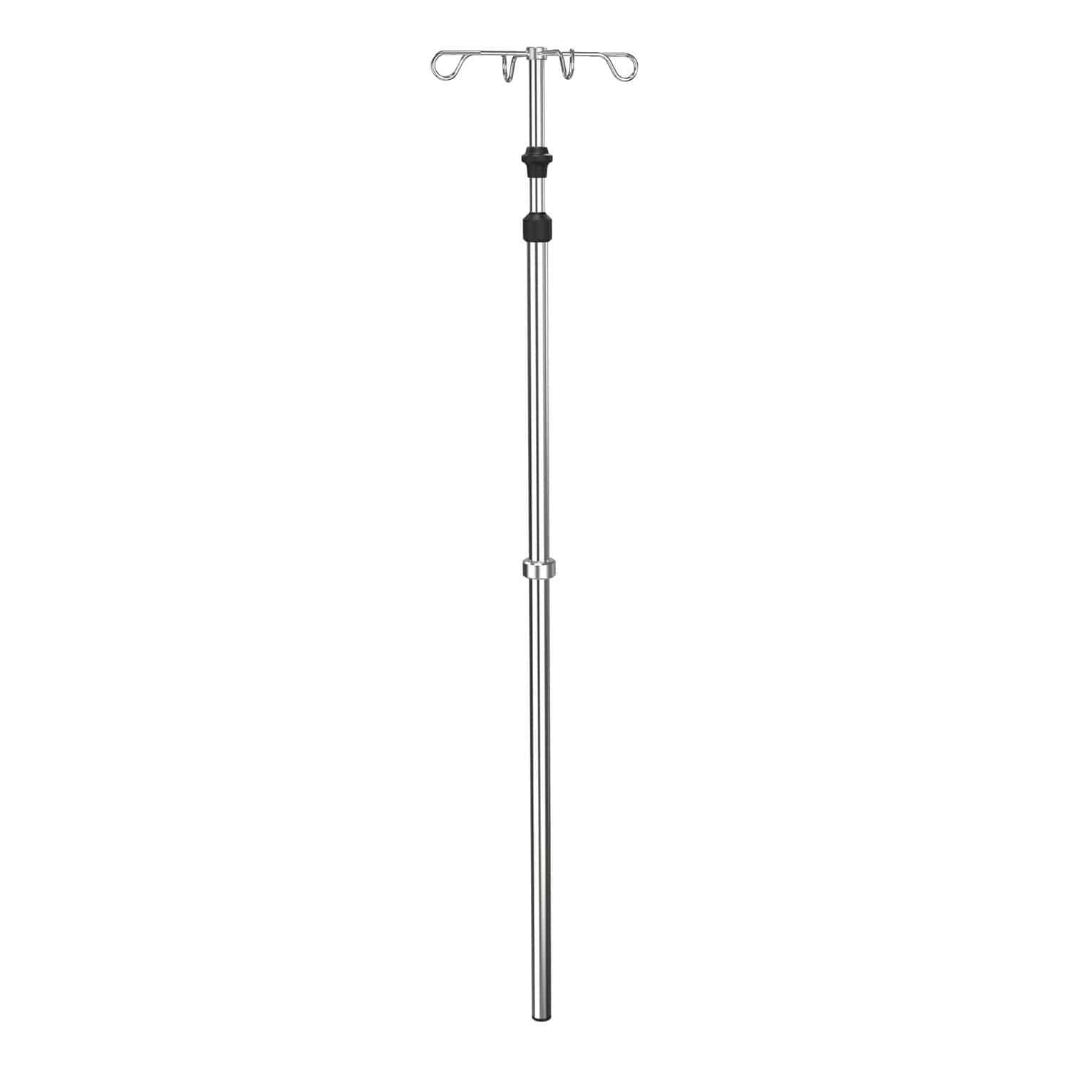 Wall Mounted IV Pole ZVD Provita Medical Rail Mounted 4 Hook