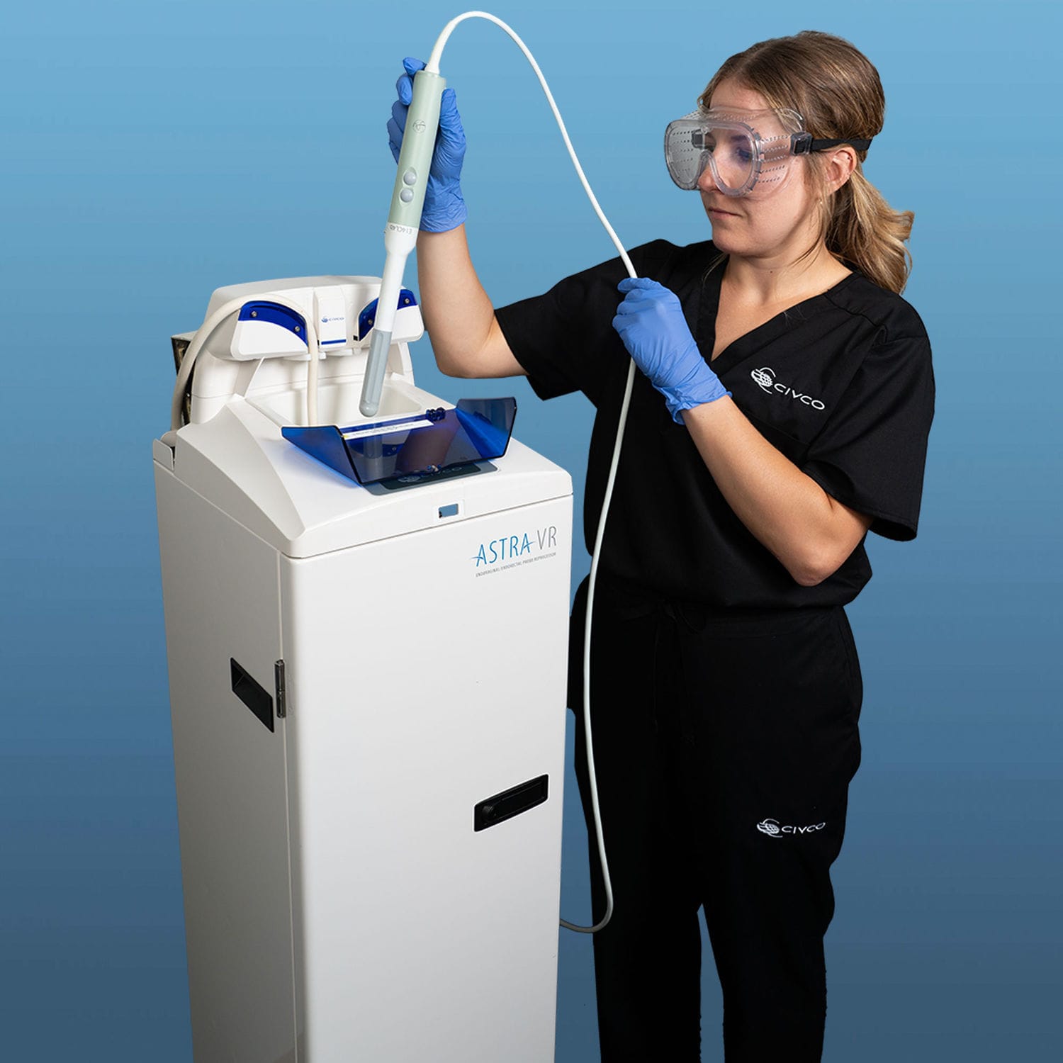 Ultrasound Probe Disinfection System ASTRA VR CIVCO Automated USB