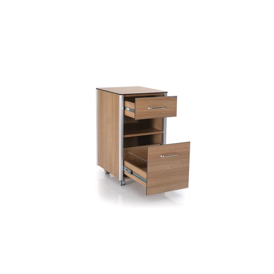 Bedside Cabinet On Casters Olhd Nitrocare With Drawers