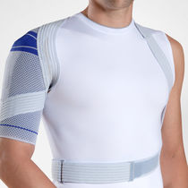 soft unilateral shoulder support brace (with waist support strap) OmoTrain&reg; Bauerfeind