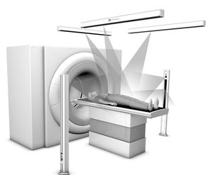 CT scan patient alignment laser / green / red / blue