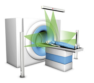 CT scan patient alignment laser / green / red / blue