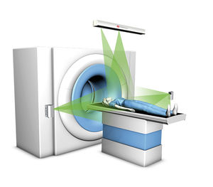 CT scan patient alignment laser / green / red / blue