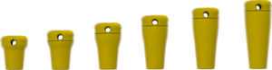 try-in implant abutment / straight / plastic / external