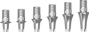CAD/CAM implant abutment / straight / titanium / external