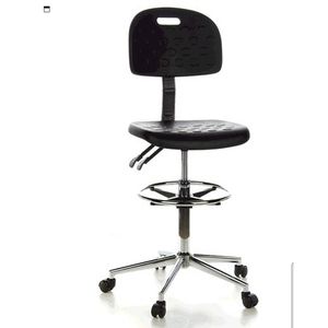 laboratory chair / office / on casters / height-adjustable