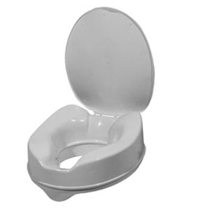 raised toilet seat with lid
