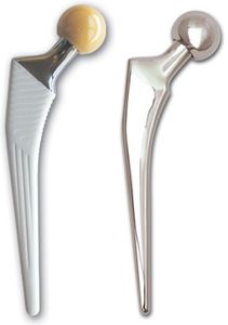 cemented or non-cemented femoral stem