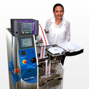continuous packaging system / floor-standing / for medicine / for ampoules