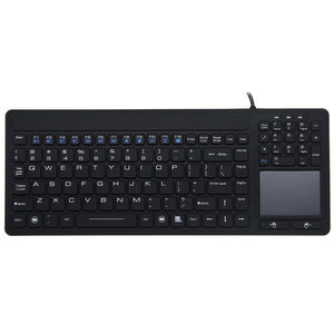 medical keyboard with touchpad / USB / waterproof / sealed