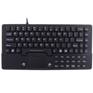 medical keyboard with touchpad / USB / sealed / antimicrobial