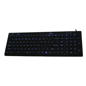 washable medical keyboard / antimicrobial / sealed