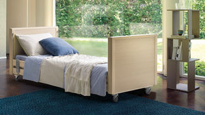 homecare bed / electric / height-adjustable / ultra-low