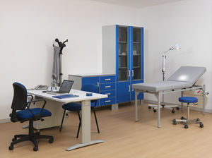 hospital cabinet / with shelf / 4-drawer / with door
