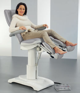 podiatry examination chair / electric / height-adjustable / with adjustable backrest