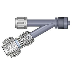 Y infusion connector