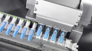automatic packaging system / linear / form-fill-seal / for liquids