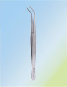 diagnostic dental tweezers / curved