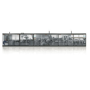 continuous packaging machine / blister / line-type / for blister packs