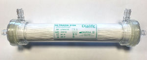 dialysis ultrafilter / for liquids / polysulfone / bacterial