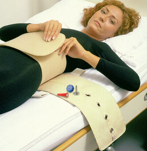 hospital bed fixation strap / abdominal
