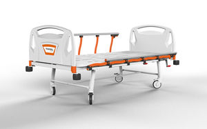 hospital bed / mechanical / fixed-height / on casters
