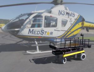 transport stretcher trolley / emergency / electric / height-adjustable