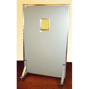 X-ray radiation shielding screen / mobile / with window