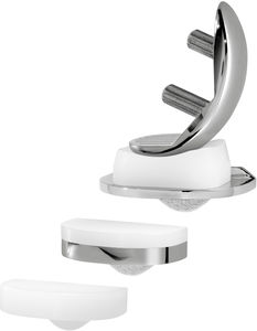 unicompartmental knee prosthesis / fixed or mobile-bearing / cemented or non-cemented