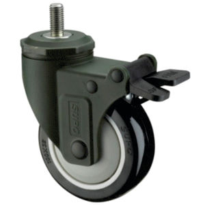 polyurethane wheel / with brake