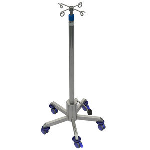 Iv Pole On Casters Adexte Hook Stainless Steel