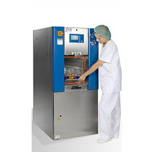 laboratory autoclave / floor-standing / compact / front-loading