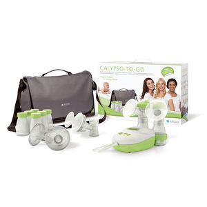 electric breast pump / with accessory kit / with rechargeable battery / double