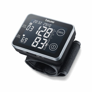 automatic blood pressure monitor / wrist / with built-in cuff / with touchscreen