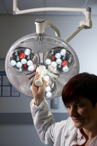 modular surgical light / LED / with control panel