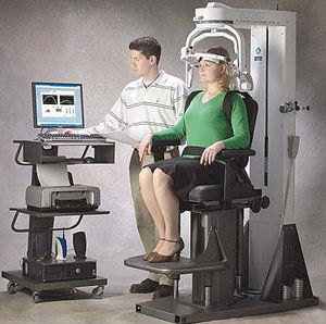 cervical muscles exerciser / computer-based