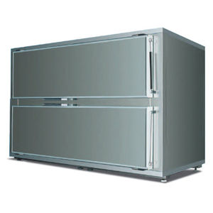 mortuary stretcher refrigerated mortuary cabinet / 2-body / side-loading