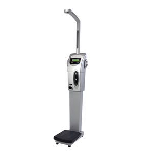 electronic patient weighing scales / with LCD display / column type / with BMI calculation